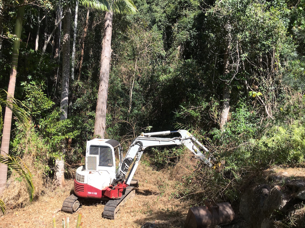 Scrub clearing and firebreak creation